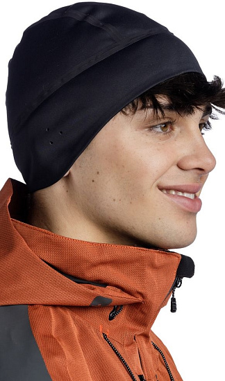 Шапка Buff Windproof Solid Black - Фото 2 большая