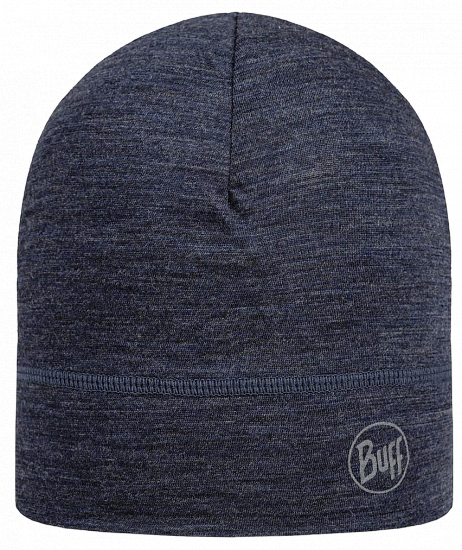 Шапка Buff Merino Lightweight Solid Night Blue - Фото 1 большая