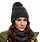 Шапка Buff Knitted & Polar Hat Agna Black - Фото 2 малая
