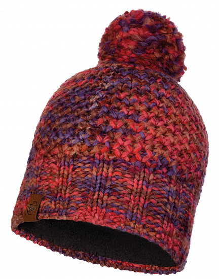Шапка Buff Knitted&Polar Hat Margo Maroon - Фото 1 большая