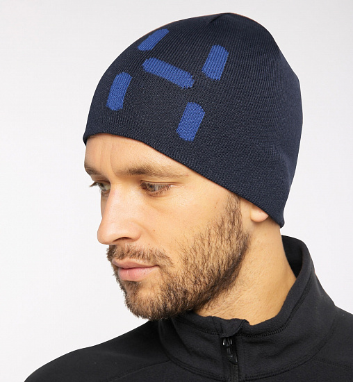 Шапка Haglofs Reversible Logo Tarn Blue/Baltic Blue - Фото 4 большая