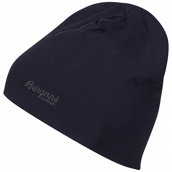 Шапка детская Bergans Cotton Beanie Navy - Фото 1 большая