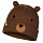 Шапка детская Buff Knitted Funn Bear Fossil - Фото 1 малая