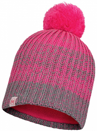 Шапка детская Buff Knitted & Fleece Gella Air Pump Pink - Фото 1 большая