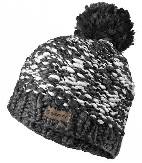 Шапка женская Scott MTN 110 grey heather/white - Фото 1 большая
