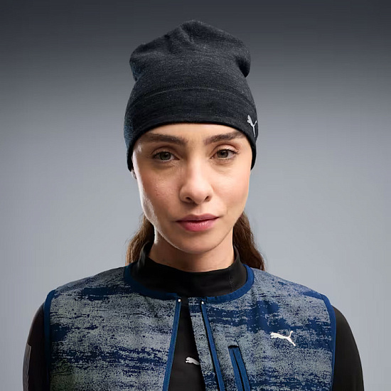 Шапка Puma Race Day Merino Puma Black - Фото 2 большая