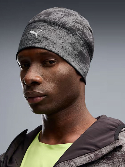 Шапка Puma Running Skull Puma Black - Фото 4 большая