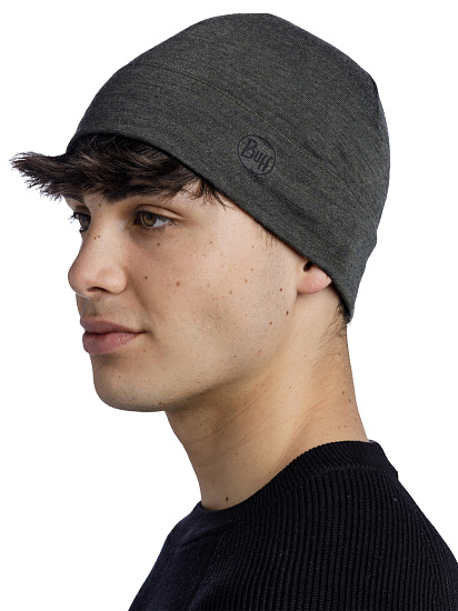 Шапка Buff Merino Midweight Solid Bark - Фото 4 большая