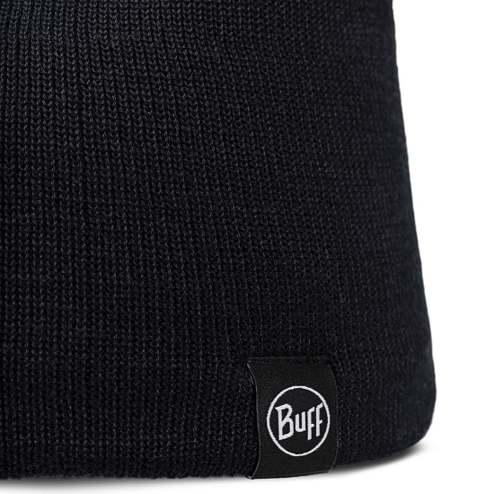 Шапка Buff Knitted & Fleece Lilon Short Black - Фото 2 большая