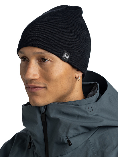 Шапка Buff Knitted & Fleece Lilon Short Black - Фото 4 большая