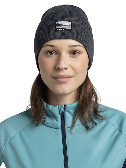 Шапка Buff Knitted Lilon Long Grey Heather - Фото 3 большая