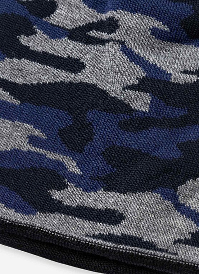 Шапка мужская Colmar Mimetic Navy/Storm-Nero - Фото 2 большая