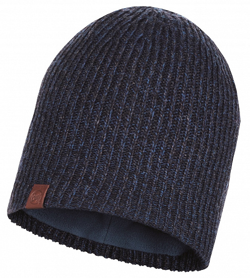 Шапка Buff Knitted&Polar Lyne Night Blue - Фото 1 большая