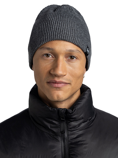 Шапка Buff Knitted & Full Fleece Renvi Grey Heather - Фото 4 большая