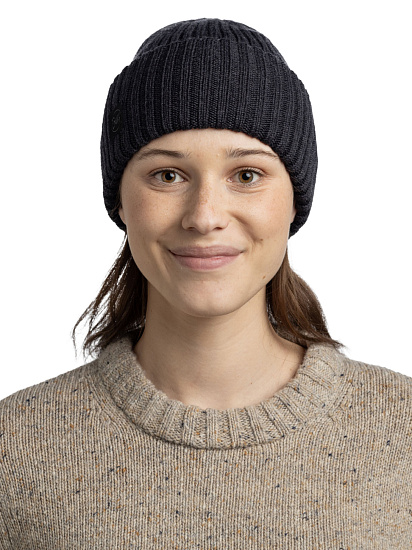 Шапка Buff Knitted Erviny Graphite - Фото 3 большая