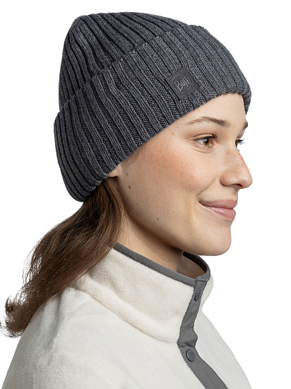 Шапка Buff Knitted Erviny Grey Heather - Фото 4 большая