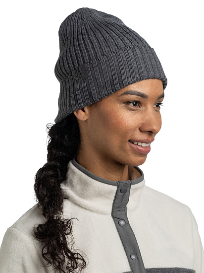 Шапка Buff Knitted Norval Grey Heather - Фото 4 большая