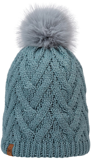 Шапка Buff Knitted & Fleece Caryn Blue Grass - Фото 1 большая