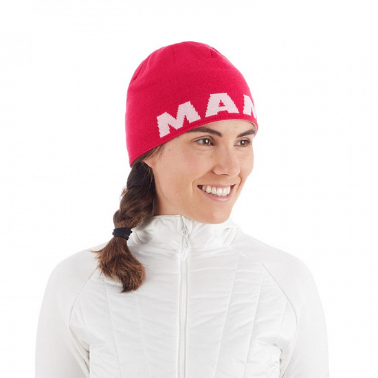 Шапка Mammut Logo Dragon Fruit/Blush - Фото 3 большая