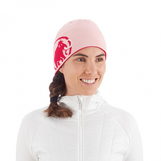 Шапка Mammut Logo Dragon Fruit/Blush - Фото 4 большая