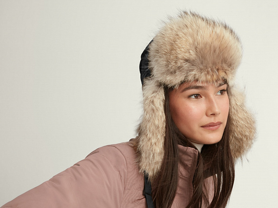 Шапка женская Canada Goose Aviator Black - Фото 2 большая
