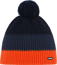 Шапка Eisbar Star Pompon D.Orange/D.Cobablt/Schwmel