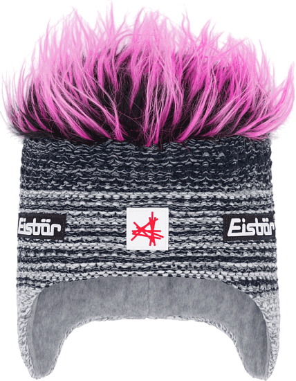 Шапка Eisbar Campo Cocker White/Graumel/Nacht/Pink - Фото 1 большая