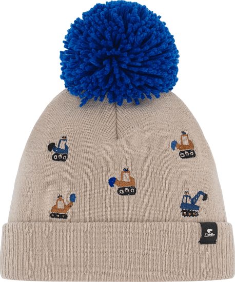 Шапка детская Eisbar Talur Pompon Brushed Silver/Lapis - Фото 1 большая
