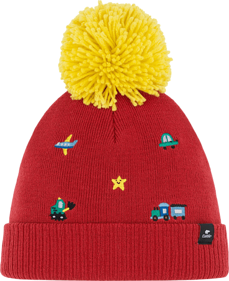 Шапка детская Eisbar Talur Pompon Crimson Sky/Sun - Фото 1 большая