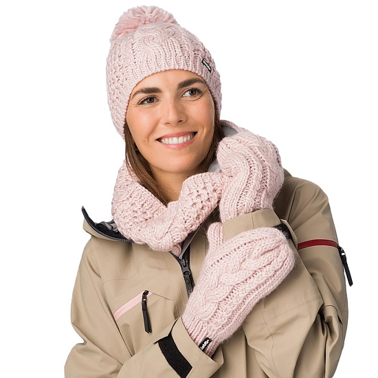 Шапка Eisbar Afra Pompon Pink Clay - Фото 3 большая