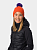 Шапка Eisbar Jamie Pompon Dark Orange/Ultra Violett - Фото 3 малая