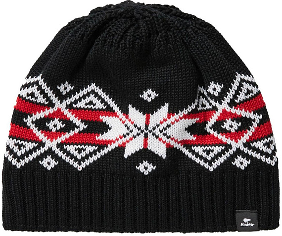 Шапка Eisbar Jarek Schwarz/White/Ketchup - Фото 1 большая