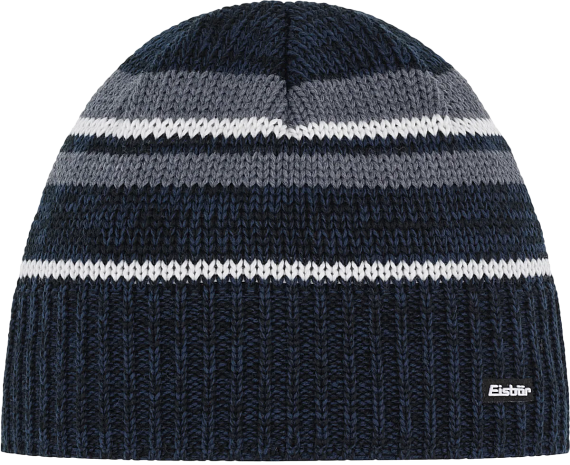 Шапка Eisbar Luan Schwarz/D.Cobalt/White/Anthraz - Фото 1 большая