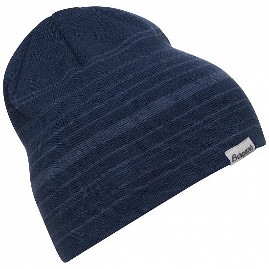 Шапка Bergans Striped ThunderBlue/Lt ThunderBlue - Фото 1 большая