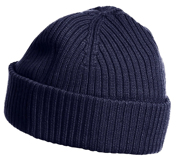 Шапка мужская Parajumpers Rib Blue Navy - Фото 2 большая