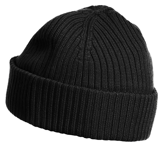 Шапка мужская Parajumpers Rib Black - Фото 2 большая