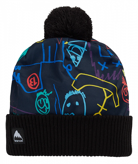 Шапка детская Burton Printed Pom Art Class - Фото 1 большая