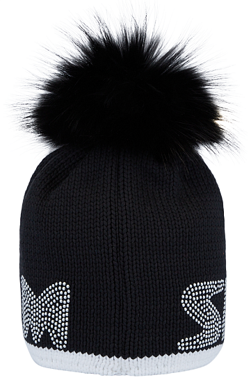 Шапка женская SportAlm Almrosn SKI m.P Black - Фото 2 большая