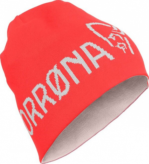 Шапка Norrona /29 Thin Logo Orange Alert - Фото 1 большая
