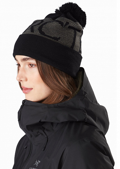 Шапка Arcteryx Mini Stripe Banner Toque Black - Фото 2 большая