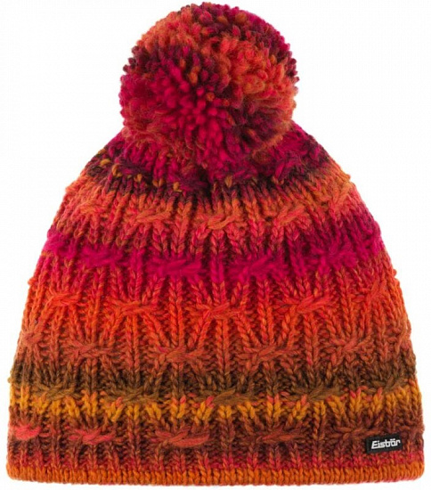 Шапка Eisbar Anka Pompon Mu Orangepink - Фото 1 большая