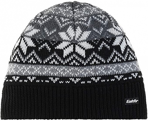 Шапка Eisbar Luz Mu Schwarz-White-Graumele-Anthra - Фото 1 большая