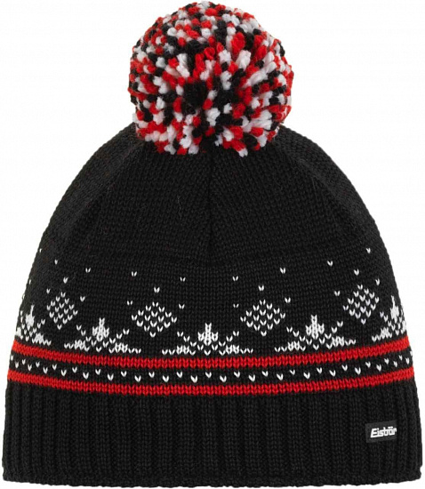 Шапка Eisbar Esin Pompon Mu Schwarz-Ardea-White/Bunt - Фото 1 большая