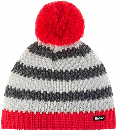 Шапка детская Eisbar Zippy Pompon Mu Diva Pink-White-Anthra+Grau - Фото 1 большая