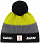 Шапка Eisbar Star Pompon Mu Sp Schwarz-Anthrazit-Lime - Фото 1 малая