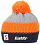 Шапка Eisbar Star Pompon Mu Sp Darkcobalt-Orangemliert-Hellgr - Фото 1 малая