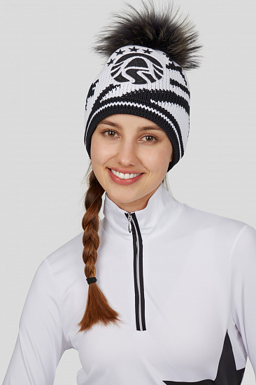 Шапка женская Sportalm Rachel Optical White - Фото 2 большая