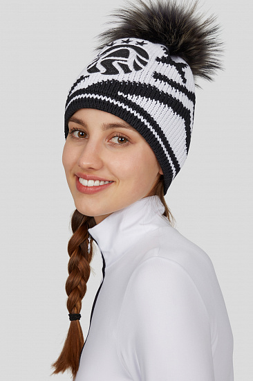 Шапка женская Sportalm Rachel Optical White - Фото 3 большая