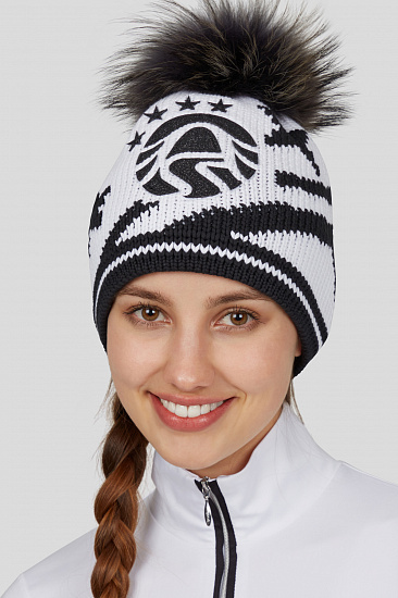 Шапка женская Sportalm Rachel Optical White - Фото 5 большая