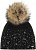 Шапка Eisbar Rana Fur Crystal Mu Schwarz-Graumele - Фото 1 малая